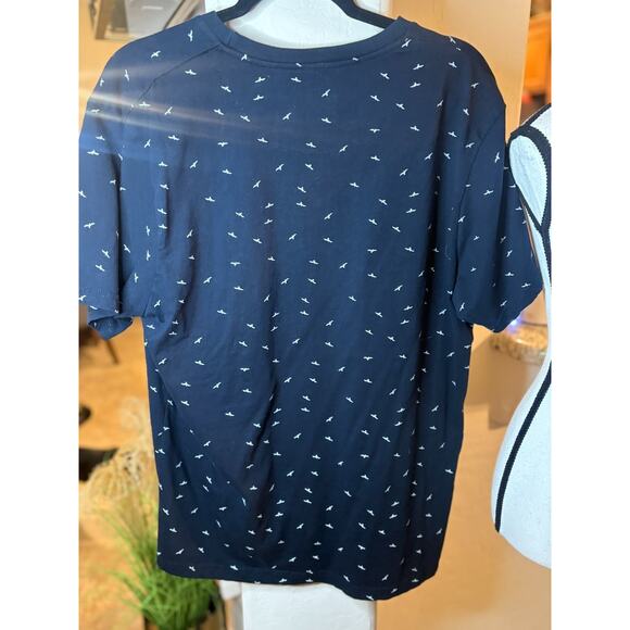 Denim and Flower Men's Ricky Singh Navy / White Seagulls Crew Neck Tshirt XL - Picture 4 of 4